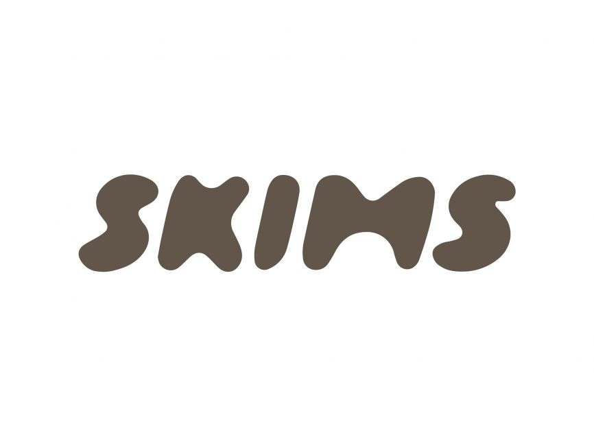 Skims logo representing a premium shapewear brand featured in the blog.