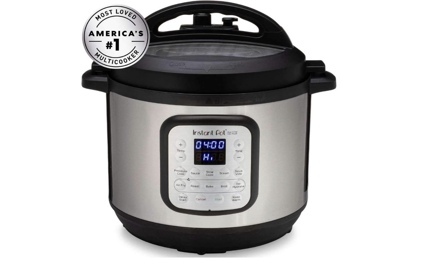 Instant Pot Duo Crisp with 11-in-1 Functions Including Air Fry, Roast, Bake, and Dehydrate